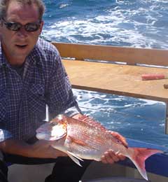 Clinton with snapper